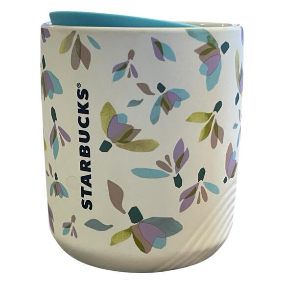 Starbucks 2023 Winter ‘Floating Snowdrops Soft Touch Ceramic’ Mini Mug - Picture 1 of 6